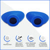 Picture of Super Sunnies Slim Flex UV Eye Protection, FDA Compliant Individual Tanning Goggles Eyeshields (Blue)…
