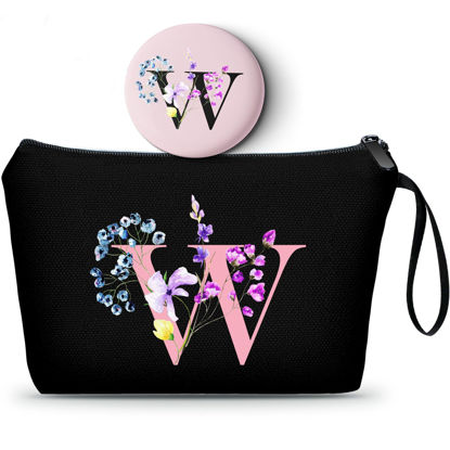 Picture of SEAMOON Bridesmaid Gifts,Mom gifts,Friendship Gifts for Women,Travel Makeup Bag with Mirror,Womens Gifts Unique,Sister Gifts,Birthday Gifts for Teen Girls,Small Gift Bags,Christmas Gifts,W