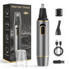 Picture of XOOMRSCP Nose Hair Trimmer for Men, Painless USB Rechargeable Nose Hair Trimmer, Ear and Nose Hair Trimmer for Men, Professional Facial Hair Trimmer with IPX7 Waterproof Dual Edge Blades (Grey)