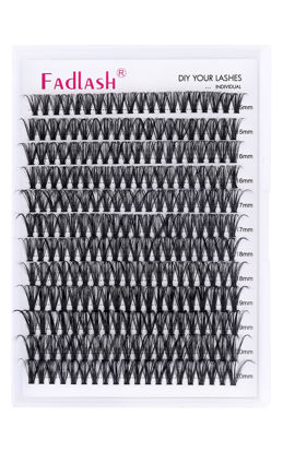 Picture of Individual Lashes Big Tray D Curl Lash Clusters 10D 20D 30D 40D Individual Lash Extensions Cluster Lashes Lash Extension Supplies Eyelash Clusters (40D-0.07D, 15-20mm)