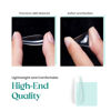 Picture of Beetles Gel Nail Kit Nail Tips 500Pcs Medium Coffin Pre Shaped Clear Full Cover False Nails for Gel Art Polish Soak Off Lamp Easy Nail Extensions Acrylic False Press on Nail Tips