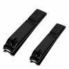Picture of Nail Clippers Set, Sharp Stainless Steel Fingernail Clipper & Toenail Clippers, Black Nail Cutter, Large and Small 2 Piece Set.