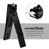 Picture of Nail Clippers Set, Sharp Stainless Steel Fingernail Clipper & Toenail Clippers, Black Nail Cutter, Large and Small 2 Piece Set.