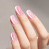 Picture of MAYCHAO 15ML Cat Eye Gel Nail Polish 1Pc Galssy Pink Gel Polish with Magnet Soak off Holographic Magnetic Nail Polish for Nail Art Manicure Salon DIY at Home, 0.5 OZ