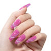 Picture of MAYCHAO 15ML Cat Eye Gel Nail Polish 1Pc Pink Gel Polish with Magnet Soak off Holographic Magnetic Nail Polish for Nail Art Manicure Salon DIY at Home, 0.5 OZ