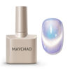 Picture of MAYCHAO 15ML Cat Eye Gel Nail Polish 1Pc Aurora Mermaid 04 Gel Polish with Magnet Soak off Holographic Magnetic Nail Polish for Nail Art Manicure Salon DIY at Home, 0.5 OZ