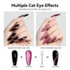 Picture of MAYCHAO 15ML Cat Eye Gel Nail Polish 1Pc Rainbow Princess Gel Polish with Magnet Soak off Holographic Magnetic Nail Polish for Nail Art Manicure Salon DIY at Home, 0.5 OZ
