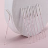 Picture of Tbestmax 300 Pcs Disposable Spoolies, Mascara Wand Eyelashes Brushes Applicator for Eyebrow Eye Lash Extension Pink Stick White Head