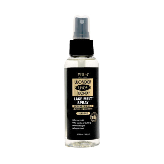Picture of EBIN NEW YORK Wonder Lace Bond Lace Melt Spray - Extreme Firm Hold (Supreme) | Flawless,Natural, and Seamleass finish, No Reside, Long Lasting Formula with Protecting Edges, Perfect for wigs
