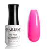 Picture of RARJSM Hot Pink Jelly Gel Nail Polish Sheer Clear Bright Pink Gel Nail Polish Transparent Neon Pink Pastel Nude Nail Gel Polish Varnish Curing Requires LED UV French Manicure Soak Off for Home Salon