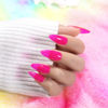Picture of RARJSM Hot Pink Jelly Gel Nail Polish Sheer Clear Bright Pink Gel Nail Polish Transparent Neon Pink Pastel Nude Nail Gel Polish Varnish Curing Requires LED UV French Manicure Soak Off for Home Salon