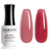 Picture of RARJSM Nude Gel Nail Polish Sheer Wine Red Neutral Skin Tone Color Ice Jelly Burgundy Red Gel Polish Translucent Nail Gel Polish Soak off UV LED Cured for Home Salon DIY Manicure 15ml Single Bottle