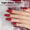 Picture of RARJSM Nude Gel Nail Polish Sheer Wine Red Neutral Skin Tone Color Ice Jelly Burgundy Red Gel Polish Translucent Nail Gel Polish Soak off UV LED Cured for Home Salon DIY Manicure 15ml Single Bottle