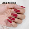 Picture of RARJSM Nude Gel Nail Polish Sheer Wine Red Neutral Skin Tone Color Ice Jelly Burgundy Red Gel Polish Translucent Nail Gel Polish Soak off UV LED Cured for Home Salon DIY Manicure 15ml Single Bottle