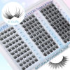 Picture of Lash Clusters Wispy Eyelash Clusters Natural C Curl Cluster Lashes zanlufly Wispy Individual Lashes 150Pcs Eyelash Extension 10 12 14MM DIY Lash Extensional Lash Clusters