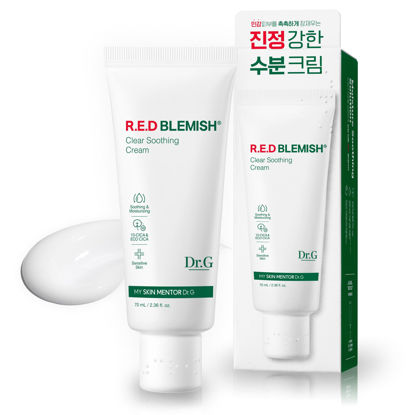 Picture of Dr.G Red Blemish Clear Soothing Korean Moisturizer Face Cream, 70ml - Cica Cream, Korean Skin Care Moisturizer, Korean Face Moisturizer, Facial Moisturizer, Korean Skincare, K Beauty Skincare Coreano