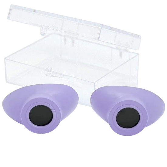 Picture of Super Sunnies Slim Flex UV Eye Protection, FDA Compliant Individual Tanning Goggles Eyeshields (Lavender)…