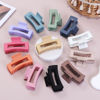 Picture of Sisiaipu 12 Pcs Medium Hair Clips, 3.5 Inch, Colorful - Hair Clips for Thick and Thin Hair, Square Claw Clips, Jaw Clips, Bulk Hair Accessories for Women and Girls