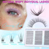 Picture of Lash Clusters Wispy Eyelash Clusters C Curl Individual Lashes zanlufly Natural 300Pcs Cluster Lashes Eyelash Extension 10 12 14MM DIY Lash Extension