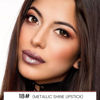 Picture of evpct 1Pcs Nude Brown Metallic Shine Shimmer Lip Liner and Lipstick Combo Set Kit for Women, DNM Lightweight Hydrating Formula High Impact Full Coverage Lipstick and Lip Liner Makeup Gloss, 18#