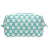 Picture of PAZIMIIK Checkered Makeup Bag for Purse Portable Zipper Make Up Pouch Small Cosmetic Case for Travel Accessories Arctic Blue