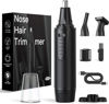 Picture of Ear and Nose Hair Trimmer-Rechargeable Nose Trimmer for Men and Women Professional Painless Nose Clipper Eyebrow & Facial Hair Trimmer-IPX7 Waterproof Dual Edge Blades for Easy Cleansing-Black
