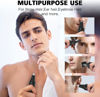 Picture of Ear and Nose Hair Trimmer-Rechargeable Nose Trimmer for Men and Women Professional Painless Nose Clipper Eyebrow & Facial Hair Trimmer-IPX7 Waterproof Dual Edge Blades for Easy Cleansing-Black