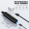 Picture of Ear and Nose Hair Trimmer-Rechargeable Nose Trimmer for Men and Women Professional Painless Nose Clipper Eyebrow & Facial Hair Trimmer-IPX7 Waterproof Dual Edge Blades for Easy Cleansing-Black