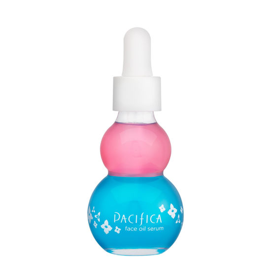 Picture of Pacifica Face Oil Serum - Flower Fix Bi-Phase Hydrating Skin Barrier - w/Hyaluronic Acid & Natural Botanical Ingredients - for Dry Sensitive Skin Vegan & Cruelty-Free Dermatologist Approved