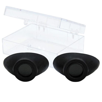 Picture of Super Sunnies Slim Flex UV Eye Protection, FDA Compliant Individual Tanning Goggles Eyeshields (Black)
