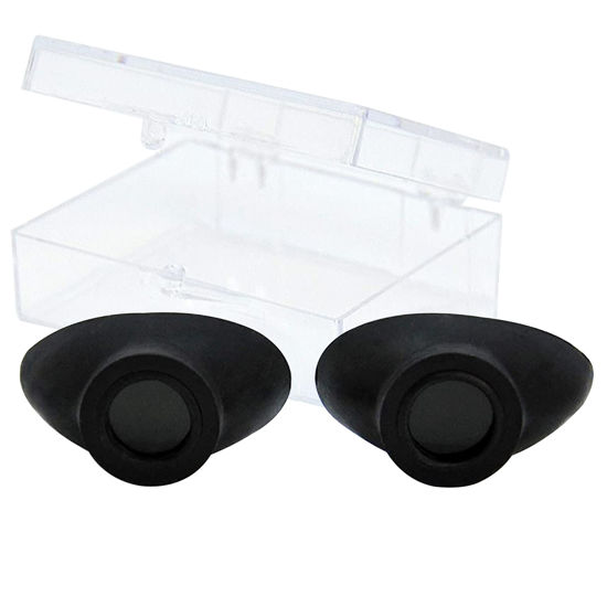 Picture of Super Sunnies Slim Flex UV Eye Protection, FDA Compliant Individual Tanning Goggles Eyeshields (Black)