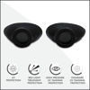 Picture of Super Sunnies Slim Flex UV Eye Protection, FDA Compliant Individual Tanning Goggles Eyeshields (Black)