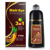 Picture of KINGMING Dark Brown Herbal Instant Color Shampoo for Gray Hair Coverage for Women & Men - 3 in 1 Champu Con Tinte Para Canas 500ml
