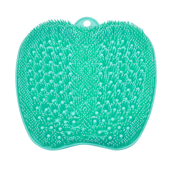 Picture of BESKAR XL Large Foot Scrubber Mat for Use in Shower - Shower Foot Cleaner to Eliminate Calluses Dead Skin, Foot Massager Mat for Men & Women to Soothe Achy Feet, Non Slip Suction Cups