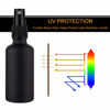 Picture of 2oz Small Glass Essential Oils Spray Bottles, Fine Mist Frosted Black Spray Bottles (Set Of 3)