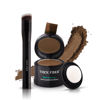 Picture of THICK FIBER Root Touch Up and Hairline Concealer - Water & Sweat Resistant Hair Loss Powder Set for Thinning Hair, Includes Brush (Light Brown)