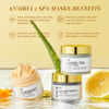 Picture of ANAI RUI Face Mask Gift Set, Turmeric Clay Mask - Green Tea Clay Mask - Dead Sea Minerals Mud Mask, Spa Facial Mask Set, Valentine's Day Gift Set 2.5 oz each