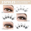 Picture of DIY Eyelash Extension Lash Clusters 120 Clusters False Eyelash 3D Effect Individual Natural Lashes Set at Home Eyelash Extension Kit Lashes Pack Volume Cross Mixed