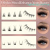 Picture of Bottom Lashes Natural Lower Lashes Bottom Lash Clusters 5-8MM Bottom Eyelash Clusters Wispy Bottom Lash Extension 3 Styles Bottom Eyelash Extensions DIY Cluster Eyelash Extension by ZANLUFLY