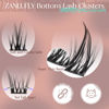 Picture of Bottom Lashes Natural Lower Lashes Bottom Lash Clusters 5-8MM Bottom Eyelash Clusters Wispy Bottom Lash Extension 3 Styles Bottom Eyelash Extensions DIY Cluster Eyelash Extension by ZANLUFLY