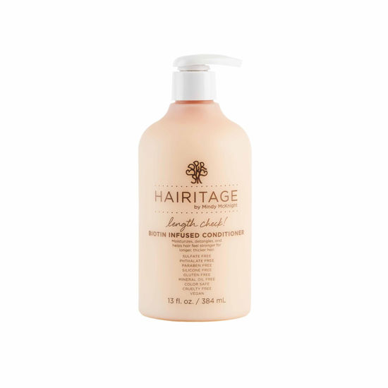Picture of Hairitage Length Check! Hair Conditioner Treatment with Biotin & Jamaican Castor Oil, 13 Fl Oz