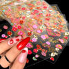 Picture of 30 Sheets Valentine's Day Nail Art Stickers Red Heart Nail Decals 3D Self-Adhesive Rose Lip Kiss Nail Supplies DIY Acrylic Nails Decoration Accessories for Women and Girls