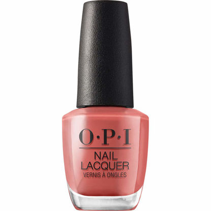 Picture of OPI Nail Lacquer My Solar Clock is Ticking | Opaque Dark Orange Crème Chip Resistant Nail Polish | Peru Collection