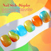 Picture of Born Pretty Neon Jelly Gel Nail Polish Glass Crystal Spring Summer Transparent Ice Jelly Gel Polish Rainbow Gleam Collection Soak Off Gel Nail Kit Minicure DIY Gifts 6PCS