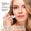 Picture of KAPHIO Facial - Eyebrow Hair Remover for Women: Rechargeable 2 in 1 Eyebrow Trimmer and Face Shavers for Women - Painless Electric Hair Removal Device for Face Eyebrows Peach Fuzz Lips with Light
