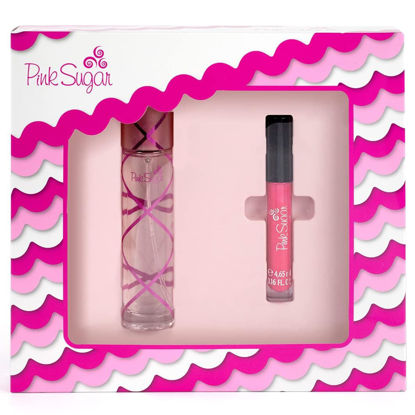 Picture of Pink Sugar 2 Piece Gift Set for Women, Travel Size Eau de Toilette Perfume + Lip Gloss