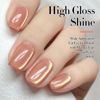 Picture of Double Rhythm 15ML Ice Glass Cat Eye Gel Polish with Magnet Holographic Glitter Shimmer Translucent Sheer Color Salon Soak Off Magnetic Nail at Home (Pink Gold-MC1122)