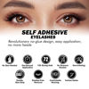 Picture of EASITENSION 156 PCS Self Adhesive Eyelashes Clusters Kit Lash Clusters DIY Eyelashes Pre Glued Reusable No Glue Needed No Remover No residue