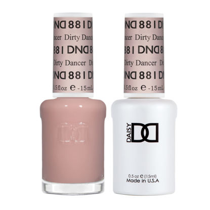 Picture of DND Gel Polish Set, Sheer Collection, UV/LED Gel Polish and Air Dry Nail Lacquer, Matching Chip-Free Polish Duo, 881 Dirty Dancer, 0.5 Fl Oz