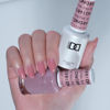 Picture of DND Gel Polish Set, Sheer Collection, UV/LED Gel Polish and Air Dry Nail Lacquer, Matching Chip-Free Polish Duo, 891 Rosy Pink, 0.5 Fl Oz